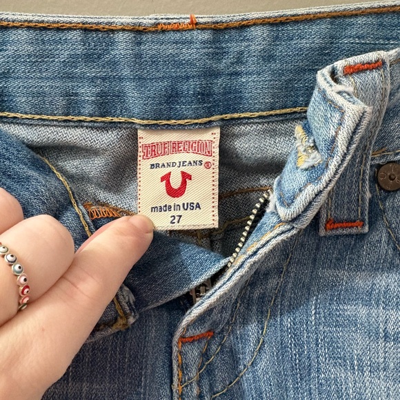 True Religion Blue Flare Jeans - Picture 5 of 8